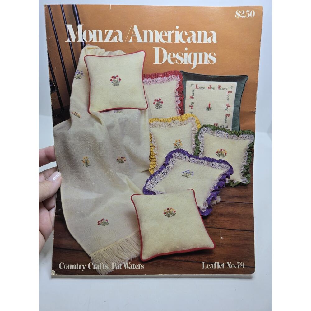Monza Americana Design Pat Waters Country Crafts Counted Cross Stitch Leaflet 79